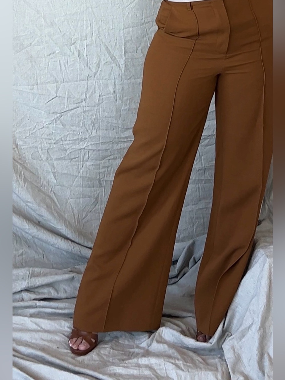 Aldo Brown Leather Strappy Heels - Picture 6 of 6